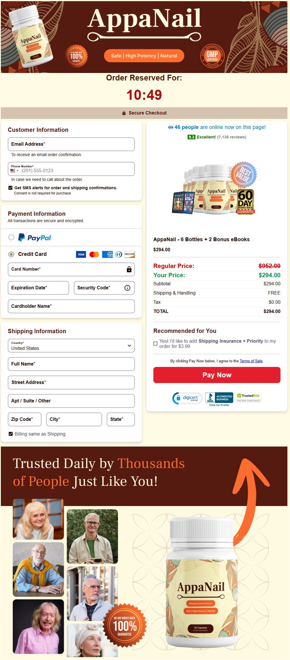 AppaNail Order Page